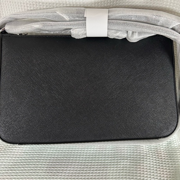 Michael Kors jet set, medium Saffiano leather Crossbody bag black - Picture 6 of 7